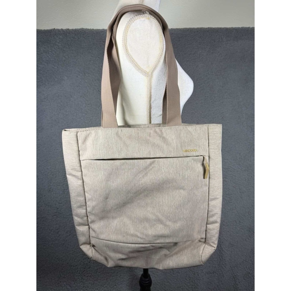 Incase City Market Tote Bag Khaki Tan Heathered Laptop Shoulder Bag Women Mens